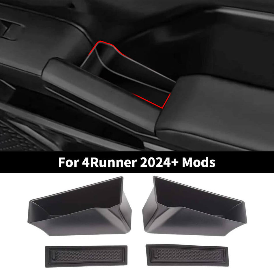 For 2024+ 4Runner Car Armrest Side Door Handle Storage Box Tray Holder (4 pcs)