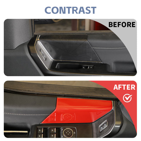 For 2021+ Ford F150 4 Door Inner Armrest Panel Decor