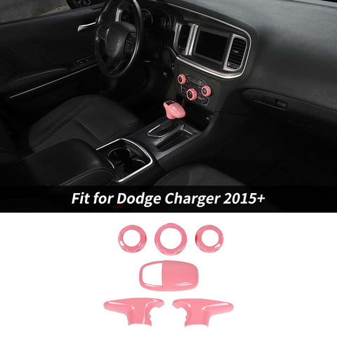 Gear Lever Trim/Air Conditioner Switch Panel Trim For Dodge Charger/Challenger 2015+ Accessories | CheroCar