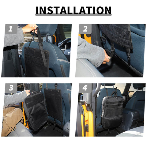 For Universal Car Interior Rear Seat Back Organizer Storage Bag Accessories
