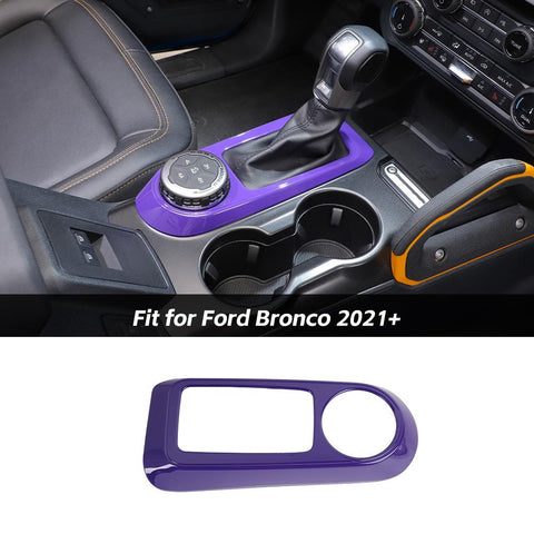 Center Console Gear Shifter Panel Cover Trim For Ford Bronco 2021+ Accessories | CheroCar