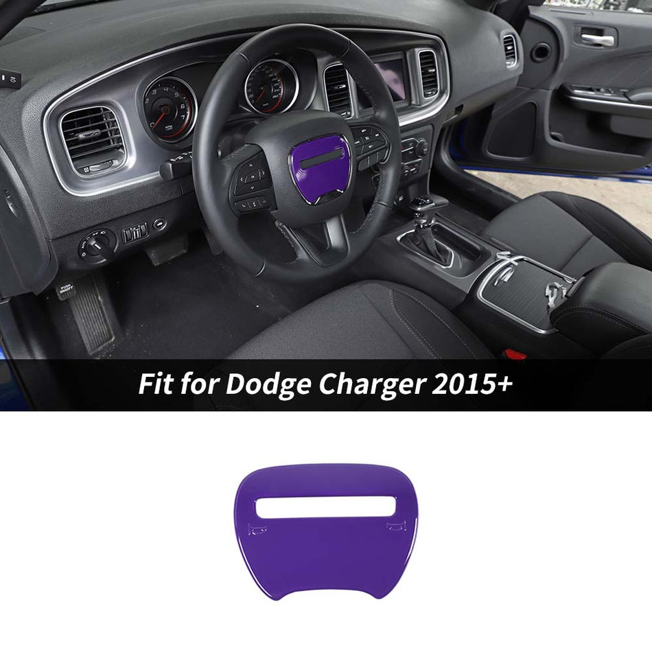 For Dodge Charger/Challenger 2015+/ Durango 2014+ Steering Wheel Center Panel Trim