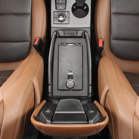 Locking Center Console Armrest Box Safe Organizer For Ford Bronco Sport 2021+ Accessories | CheroCar