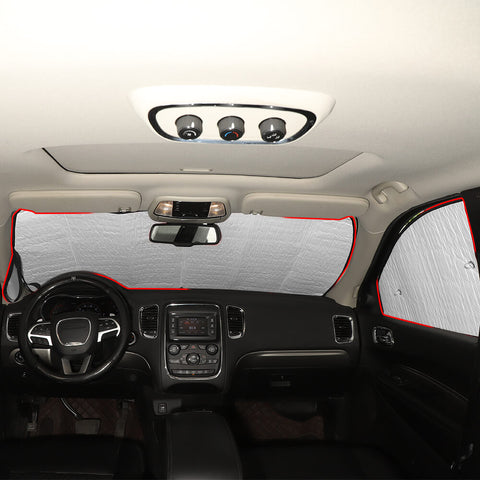 For 2011+ Dodge Durango Car Windshield Visor Side Window Sun Shade