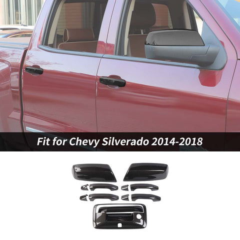 Mirror Tailgate Door Handle Trim Cover For Chevy Silverado/GMC Sierra 2014-2018 Accessories | ChaeroCar