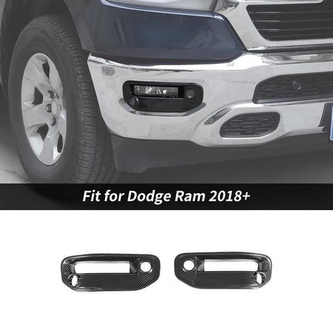 For 2018+ Dodge RAM 1500 Car Front Fog Light Lamp Cover Trim Decor For Dodge RAM 1500 2018+