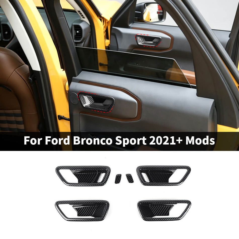 For 2021+ Ford Bronco Sport Inner Door Handle Bowl Cover Trim (4 pcs)