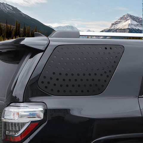 For 2010-2023 Toyota 4Runner Rear Triangular Window Glass Plate Trim Decor Cover Bezels