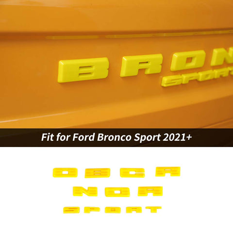 Rear Grille Logo Letters Decals Stickers Cover For Ford Bronco Sport 2021+ Accessories | CheroCar