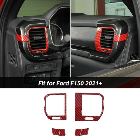 Center Console Side Air Vent AC Outlet Cover Trim Decor For Ford F150 2021+ Accessories | CheroCar