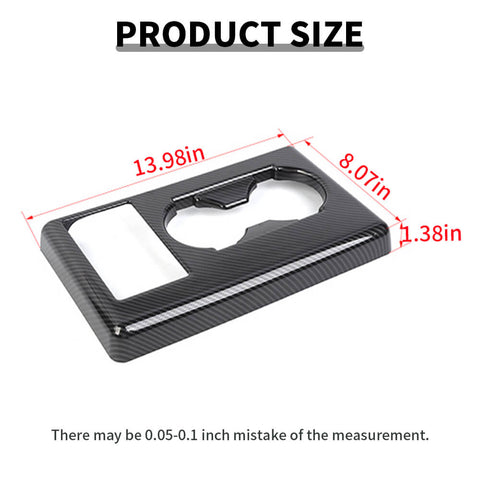 For 2015-2020 Ford F250/F350/F450/F550 Center Cup Holder Panel Cover Trim Interior Accessories