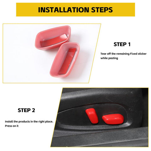 For 2017+ Chevrolet Camaro Seat Adjust Switch Button Cover Trim