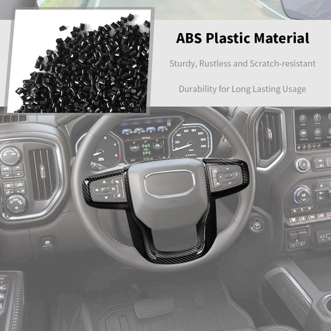 For 2019+ GMC Sierra Steering Wheel Trim Cover