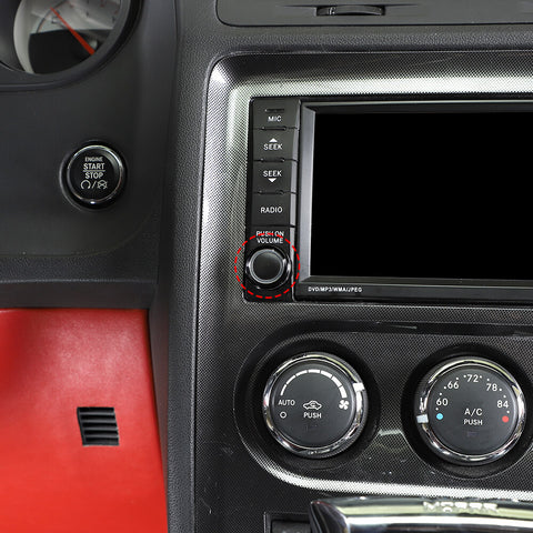 For 2009-2014 Dodge Challenger Center Console Navigation Switch Knob Trim Ring