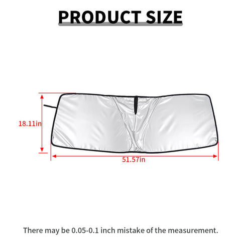 For 2021+ Ford Bronco Front Window Windshield Sun Shade Visor Uv Block