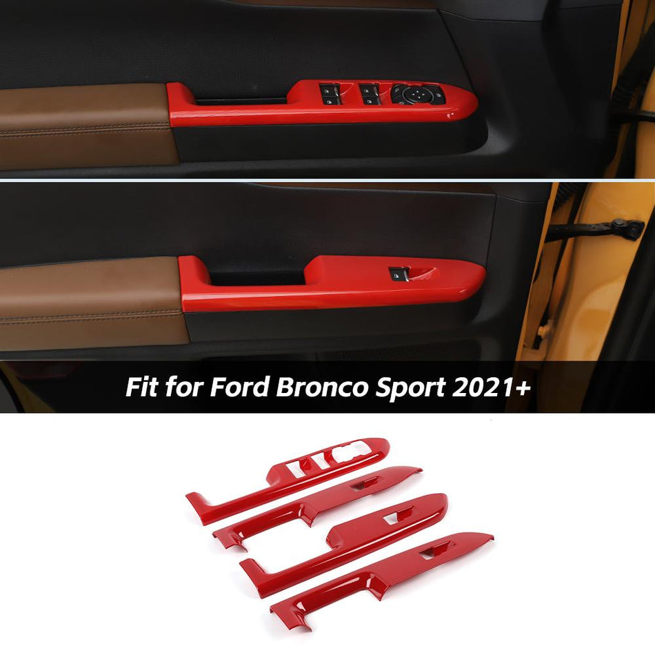 For 2021+ Ford Bronco Sport Door Window Lift Switch Button Panel Cover Trim