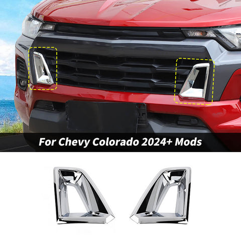 For 2024+ Chevy Colorado Front Bumper Grille Air Outlet Cover Trim