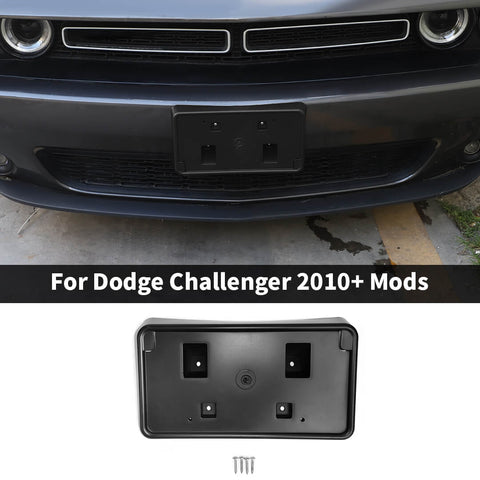 For 2010+ Dodge Challenger Front License Plate Holder Bracker Base