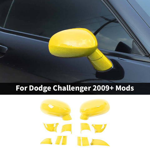 For 2009+ Dodge Challenger Side Rearview Mirror Trim Cover