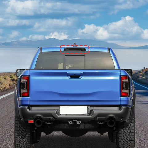 For 2018+ Dodge RAM Smoke Black Hight Brake Tail Light Cover Trim