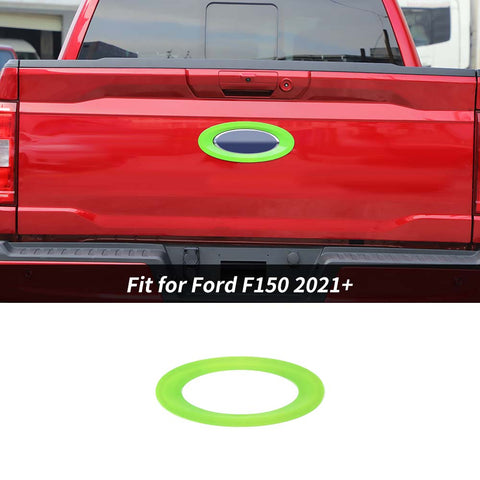 Exterior Rear Car Logo Emblem Badge Ring Trim Decoration For Ford F150 2021+ Accessories | CheroCar