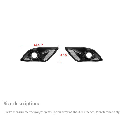 Front Fog Light Cover Fog Lamp Decoration Trim For Dodge Durango 2011-2020 Accessories | CheroCar