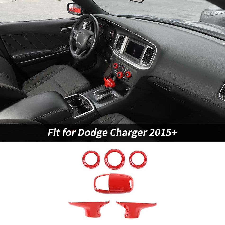 For 2015+ Dodge Charger/Challenger Gear Lever Trim/Air Conditioner Switch Panel Trim
