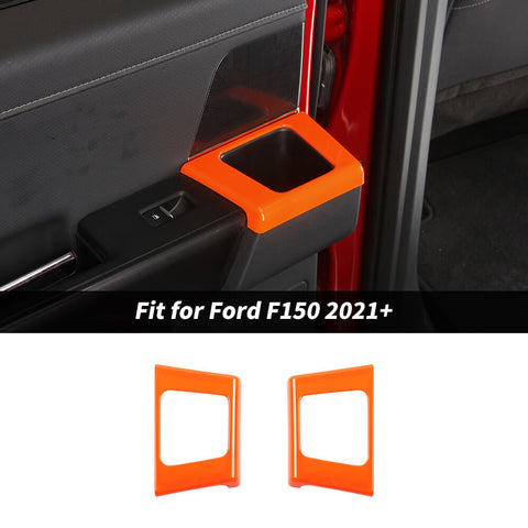 For 2021+ Ford F150 Rear Door Storage Compartment Trim Cover Decor Bezel