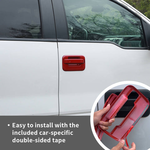 For 2009-2014 Ford F150 Raptor Exterior Outer Door Handle Bowl Cover Trim