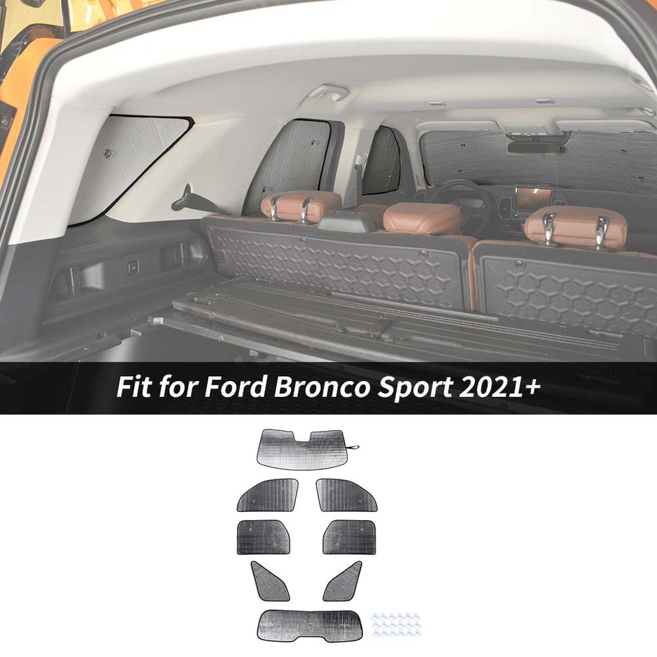 For 2021+ Ford Bronco Sport Car Window Sunshade Visor Block UV Windshield Cover