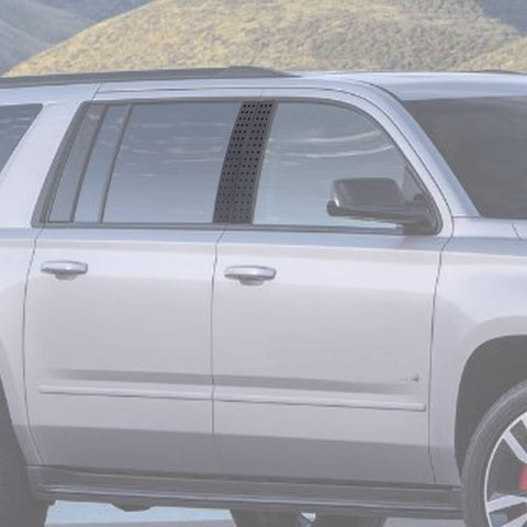 For 2015-2019 Chevy Suburban/Tahoe/GMC Yukon Window Pillar Posts Cover Trim US Flag