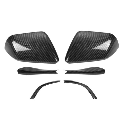 For 2015+ Ford Mustang Rearview Side Mirror Shell & Base Cover Trim Kit