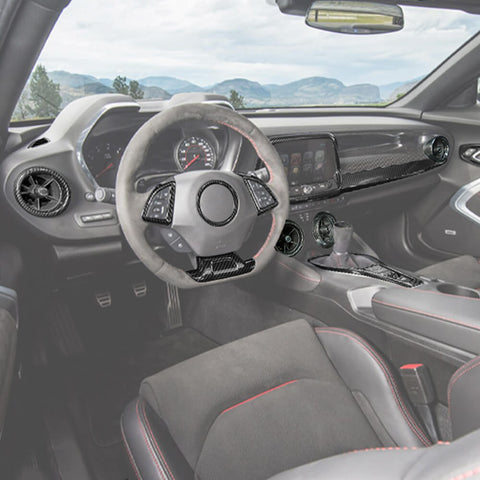 For 2017+ Chevy Camaro Interior Dashboard Panel Decor Cover Trim Kit