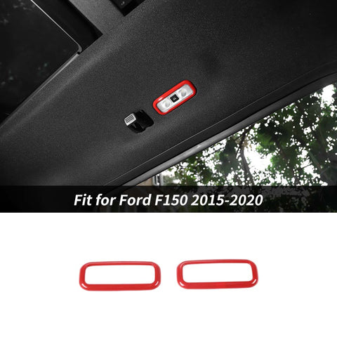 Rear Roof Reading Light Lamp Trim Bezel Decor For Ford F150 2015-2020 Accessories | CheroCar