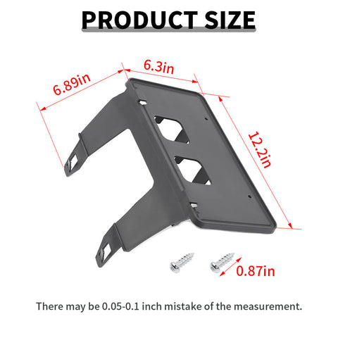 For 2020-2022 Ford F250/F350/F450/F550 Front Bumper License Plate Frame Bracket Holder