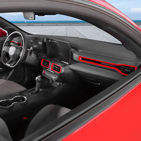 For 2024+ Ford Mustang 4 x Car Center Console Air Conditioning Vent Decor Cover Trim