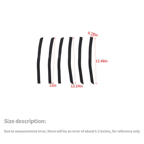 6 x Side Fender Vent Stripe Panel Insert Sticker Decal Stickers For Chevy Camaro 2010-2015 Accessories | CheroCar