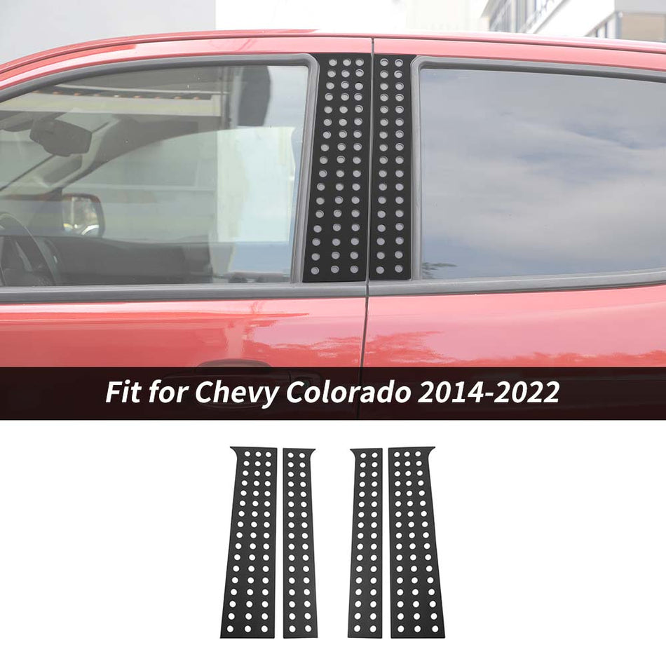 For 2014-2022 Chevy Colorado Aluminum Alloy Window Pillar Posts Cover Trim