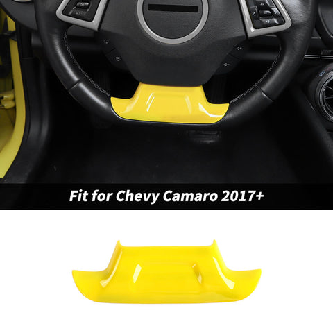 For 2017+ Chevrolet Camaro Steering Wheel Lower Decor Cover Trim Bezels