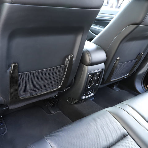 For 2011+ Dodge Durango Seat Back Storage Mesh Bag Frame Cover Trim