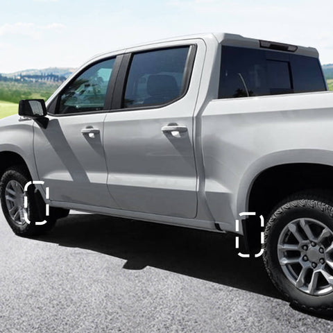 For 2022+ Chevy Silverado Car Sides Fender Flare Corner Cover Wheel Arch Trim