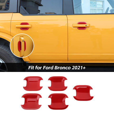 Exterior Door Handle Bowl Panel Cover Trim Bezel For Ford Ford Bronco 2021+ 4-Door Accessories | CheroCar