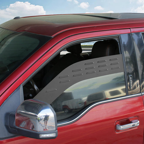 For 2015+ Ford F150 Rear Window Glass Louver Air Vent Panel Trim