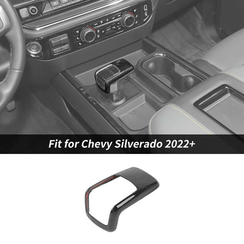 Car Gear Shift Knob Head Decor Cover Sticker Trim For Chevrolet Silverado 2022+ Accessories | Charlene