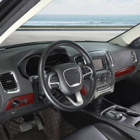 For 2014-2020 Dodge Durango Interior Center Console Dash Set Decor Cover Trims Kit