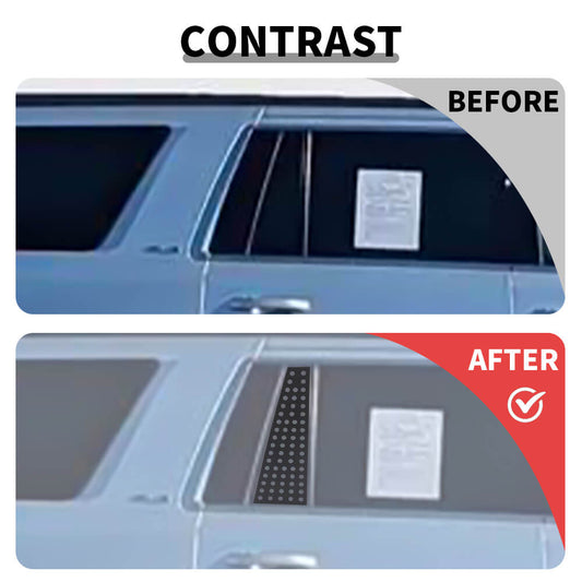 For 2015-2019 Chevy Suburban/Tahoe/GMC YUKON Rear Small Window Glass Plate Panel Trim Cover