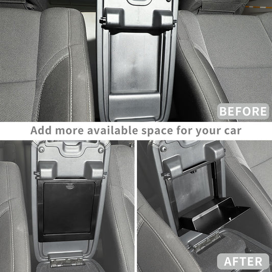 For 2011+ Dodge Charger/300C Center Console Armrest Hidden Storage Box Holder Box