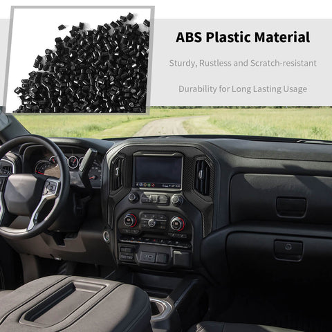 For 2019-2021 Chevy Silverado/ GMC-SIERRA Inner Center Console Dashboard Air Vent Trim Cover Kit