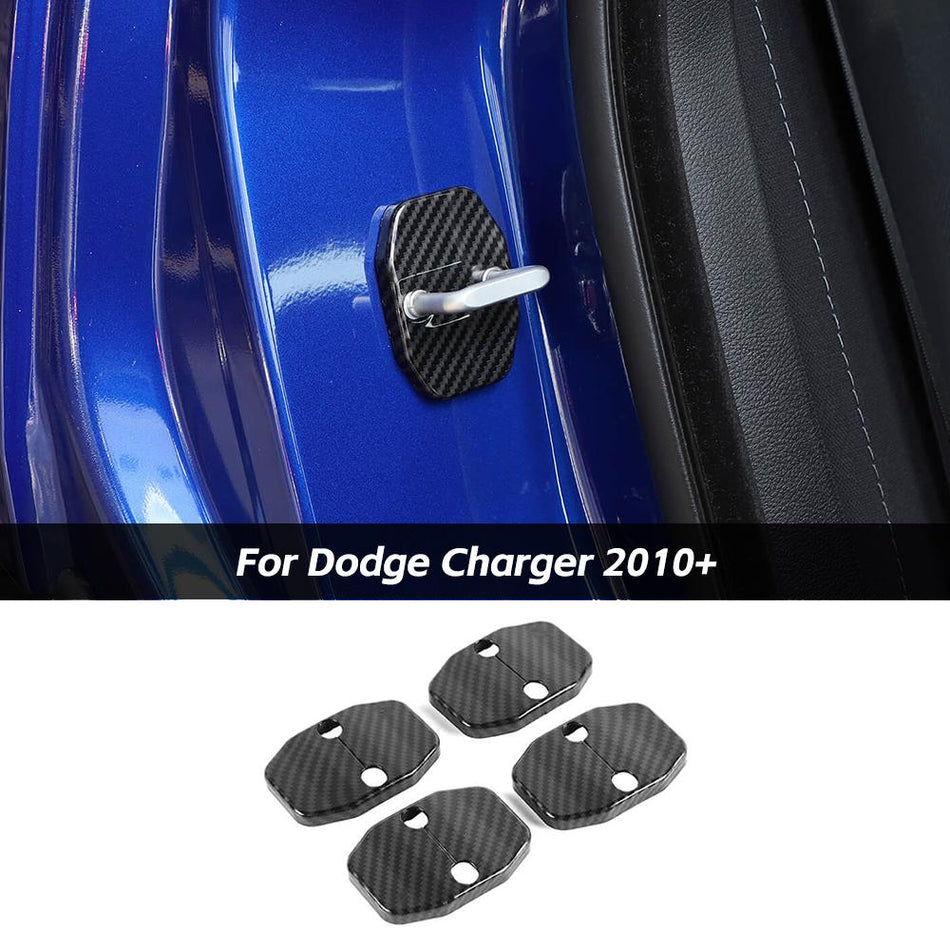 For 2010+ Dodge Charger & 2011+ Durango & 2010+ Ram & 2009+ Journey Car Door Lock Cover Trim Protect
