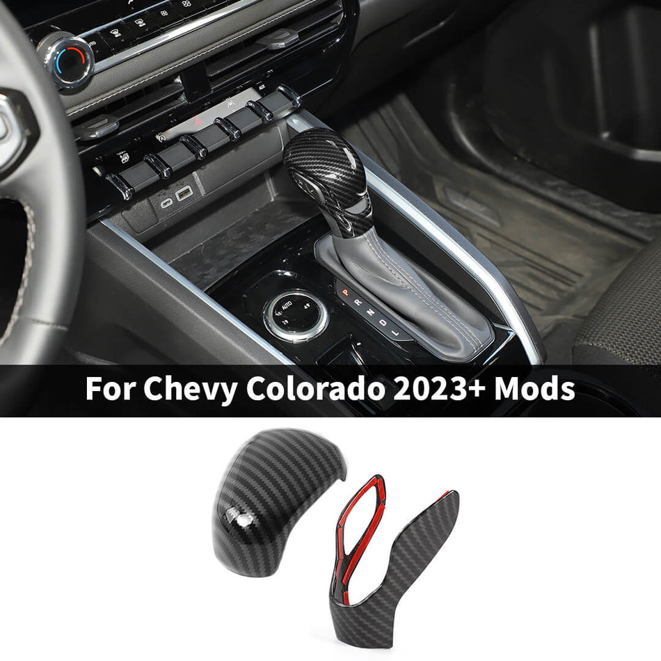 For 2023+ Chevy Colorado/GMC-CANYON Console Gear Shift Head Knob Trim Cover (2 pcs)